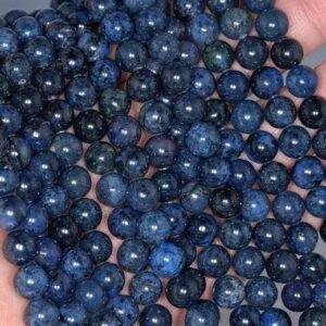 8mm Rare Dark Blue Dumortierite Gemstone Grade AAA Dark Blue Round 8mm Loose Beads 15.5 inch Full Strand LOT (90183611-115) 8mm Rare Dark Blue Dumortierite Gemstone Grade AAA Dark Blue Round 8mm Loose Beads 15.5 inch Full Strand LOT (90183611-115)