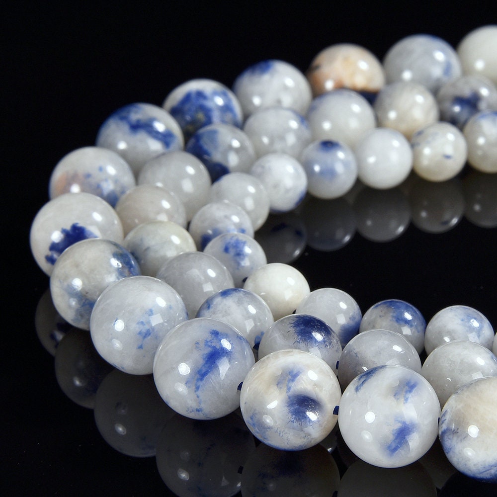 Natural Dumortierite Quartz Gemstone Grade Aa Round 7mm 8mm 9mm 10mm Loose Beads (d540)