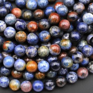 Natural Sunset Dumortierite Round Beads 4mm 6mm 8mm 10mm 12mm Round Beads Rare Earthy Blue Rusty Orange Natural Stone 15.5" Strand Natural Sunset Dumortierite Round Beads 4mm 6mm 8mm 10mm 12mm Round Beads Rare Earthy Blue Rusty Orange Natural Stone 15.5" Strand