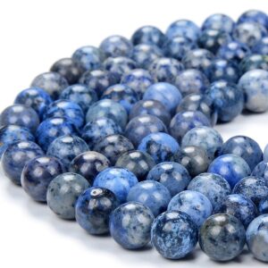 South Africa Blue Dumortierite Gemstone 8MM Round Loose Beads (D415)