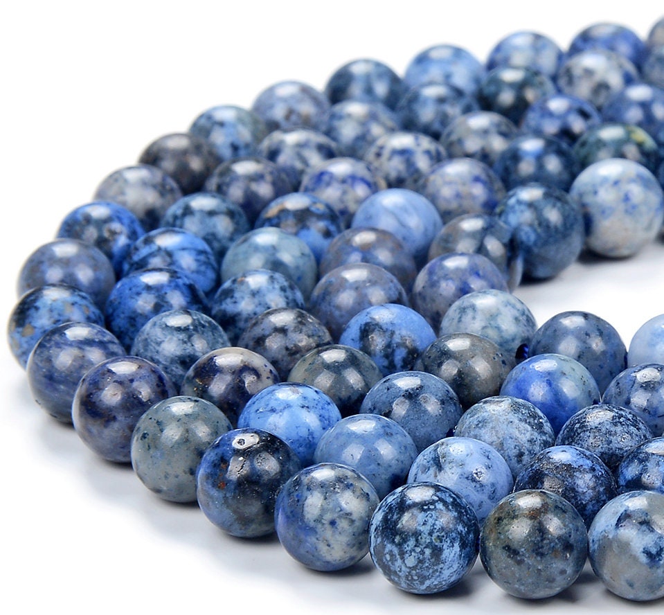 South Africa Blue Dumortierite Gemstone 8mm Round Loose Beads (d415)