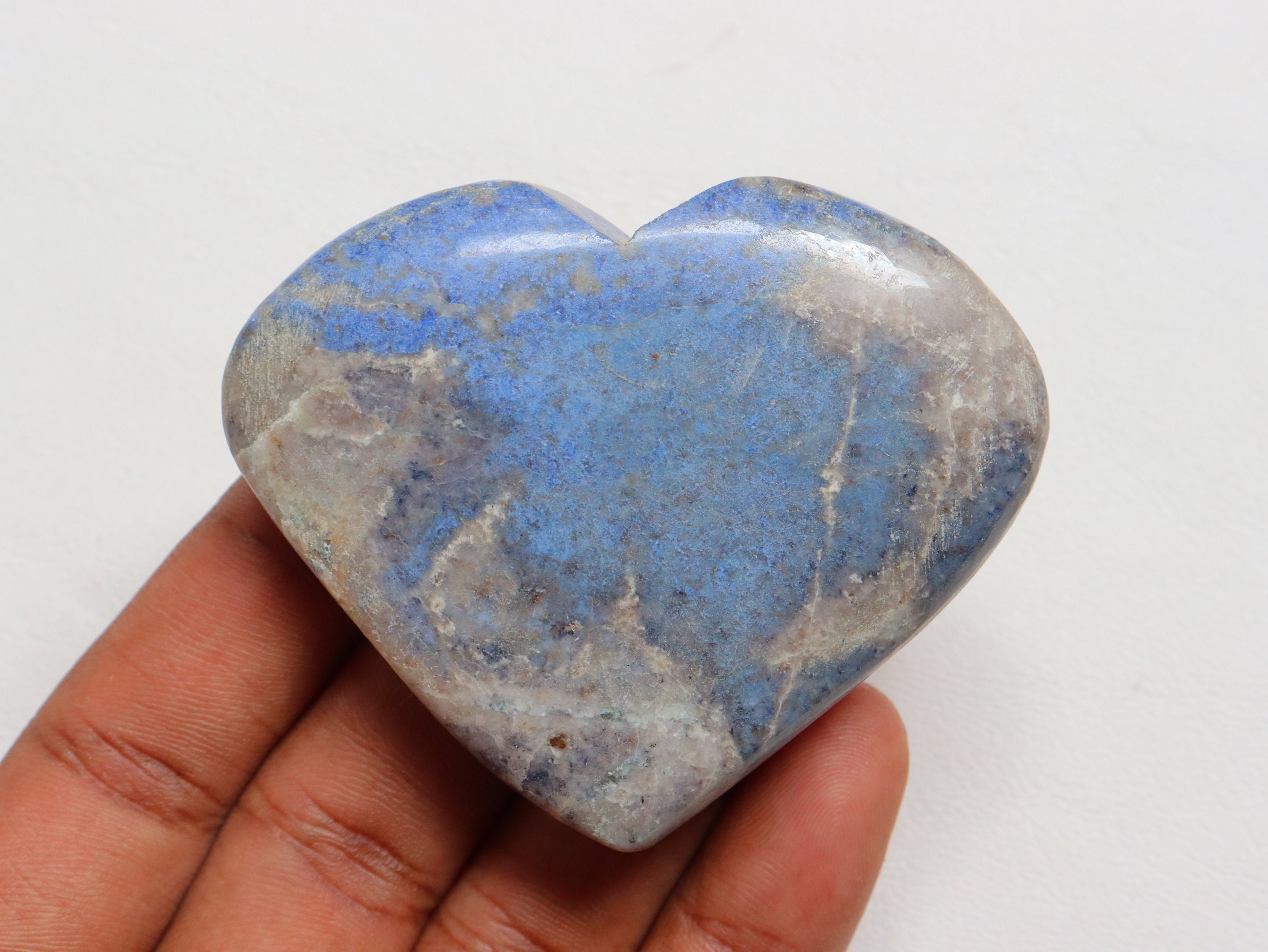 Blue Dumortierite Heart, Natural Dumortierite, Dumortierite Quartz Crystal, Dumortierite Stone, Third Eye Chakra Stone, Healing Dumortierite Blue Dumortierite Heart, Natural Dumortierite, Dumortierite Quartz Crystal, Dumortierite Stone, Third Eye Chakra Stone, Healing Dumortierite