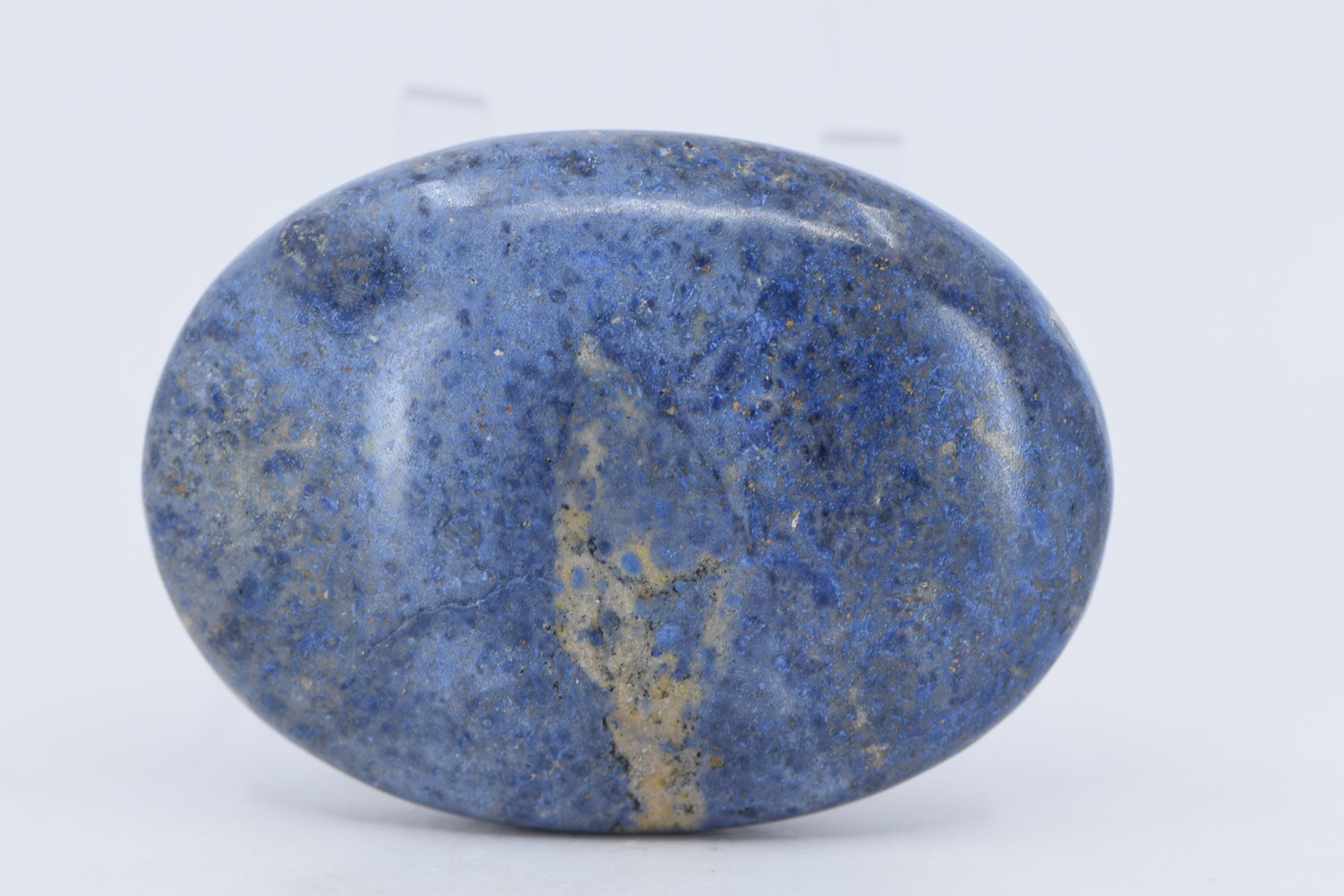 Large Dumortierite Palm Stone