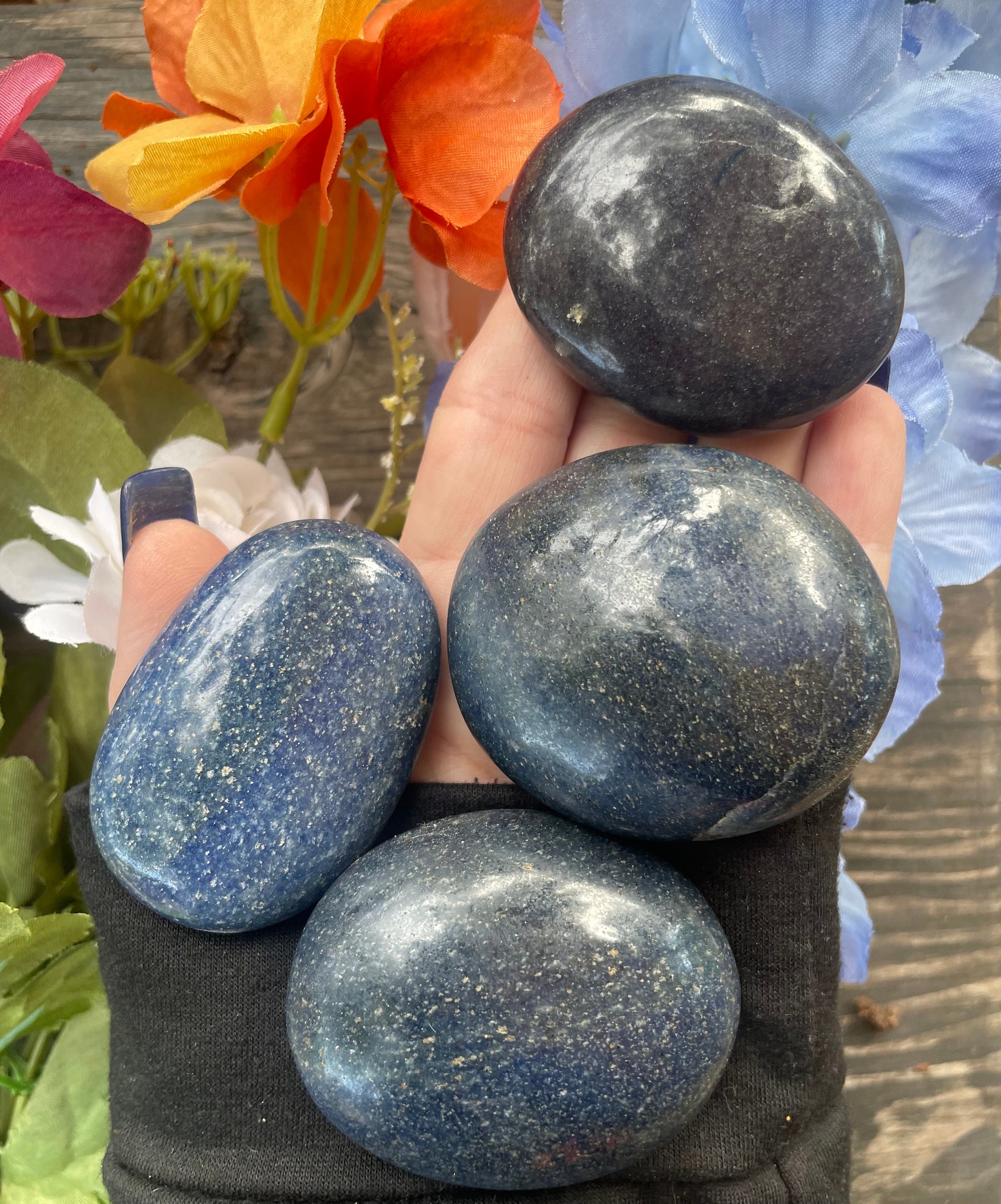 Dumortierite, Dumortierite Palm Stone, Blue Dumortierite, Qty. 1