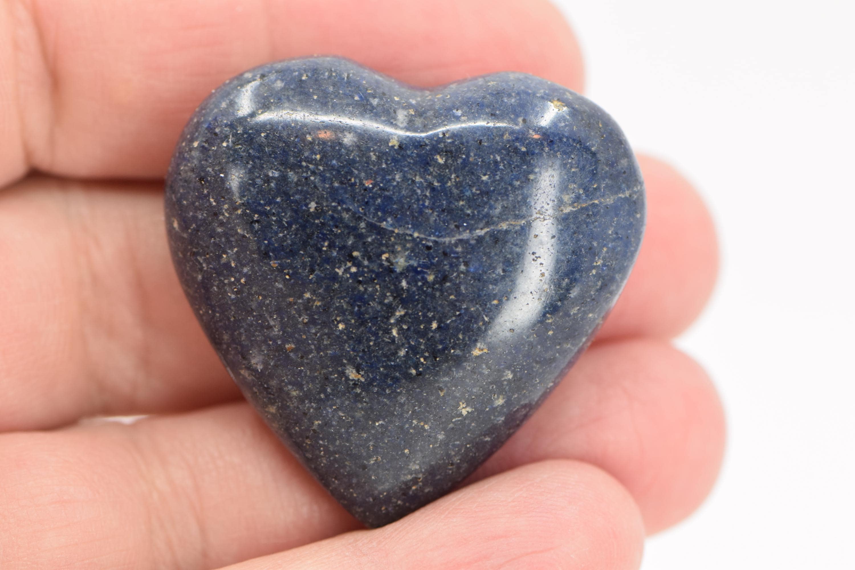 Small Dumortierite Heart Small Dumortierite Heart