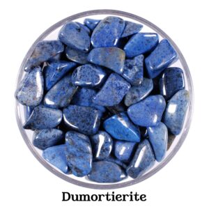 Set Of 10 Dumortierite Tumbled Stones, Gift For Crystal Lovers, Bulk Blue Healing Gemstones Set Of 10 Dumortierite Tumbled Stones, Gift For Crystal Lovers, Bulk Blue Healing Gemstones