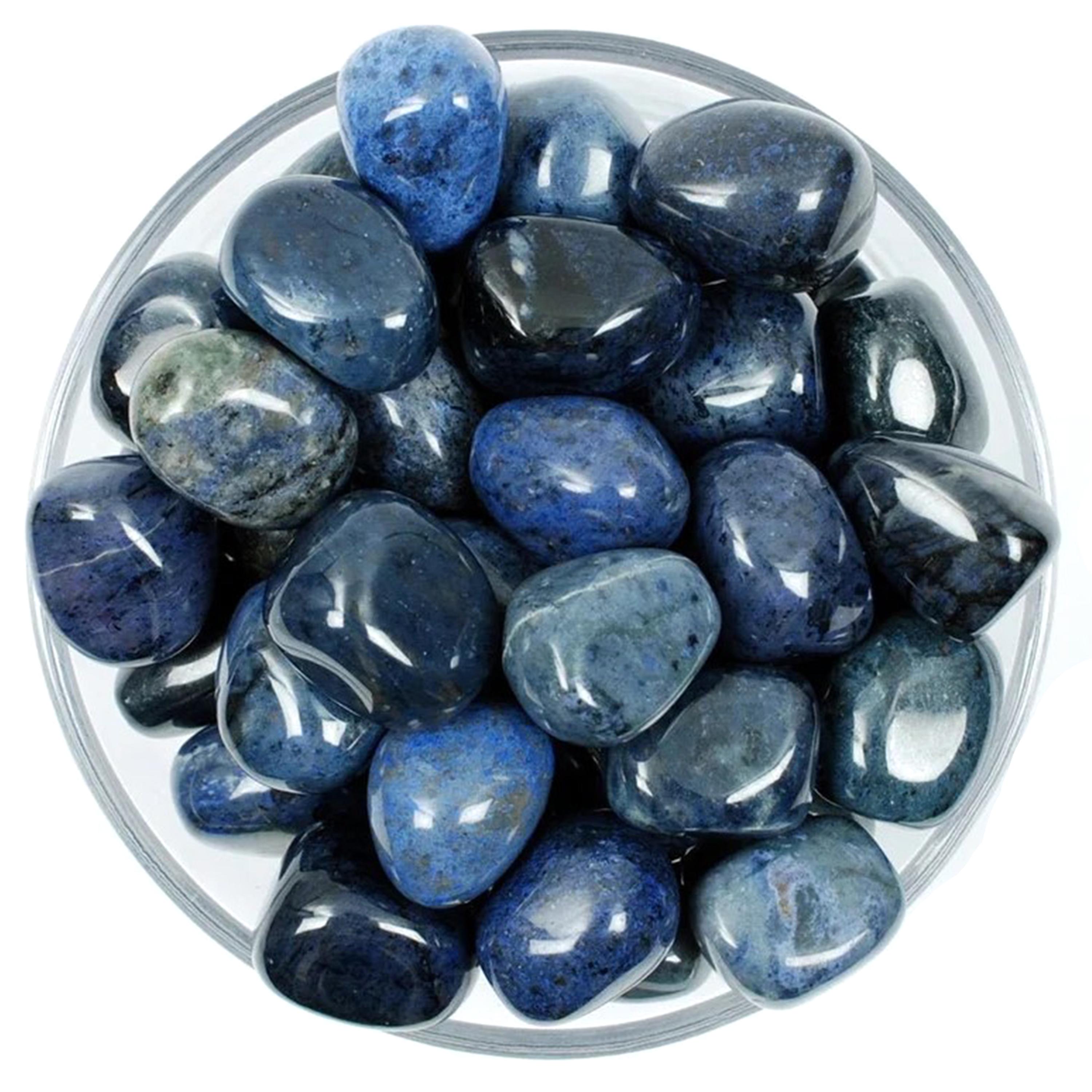 Dumortierite Tumbled Stone, Gift For Crystal Lovers, Natural Dark Blue Intellectual Gemstone