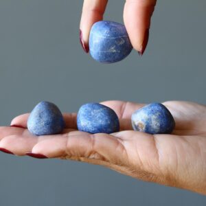 Dumortierite Tumbled Stone Straight Seer Blue Dumortierite Tumbled Stone Straight Seer Blue