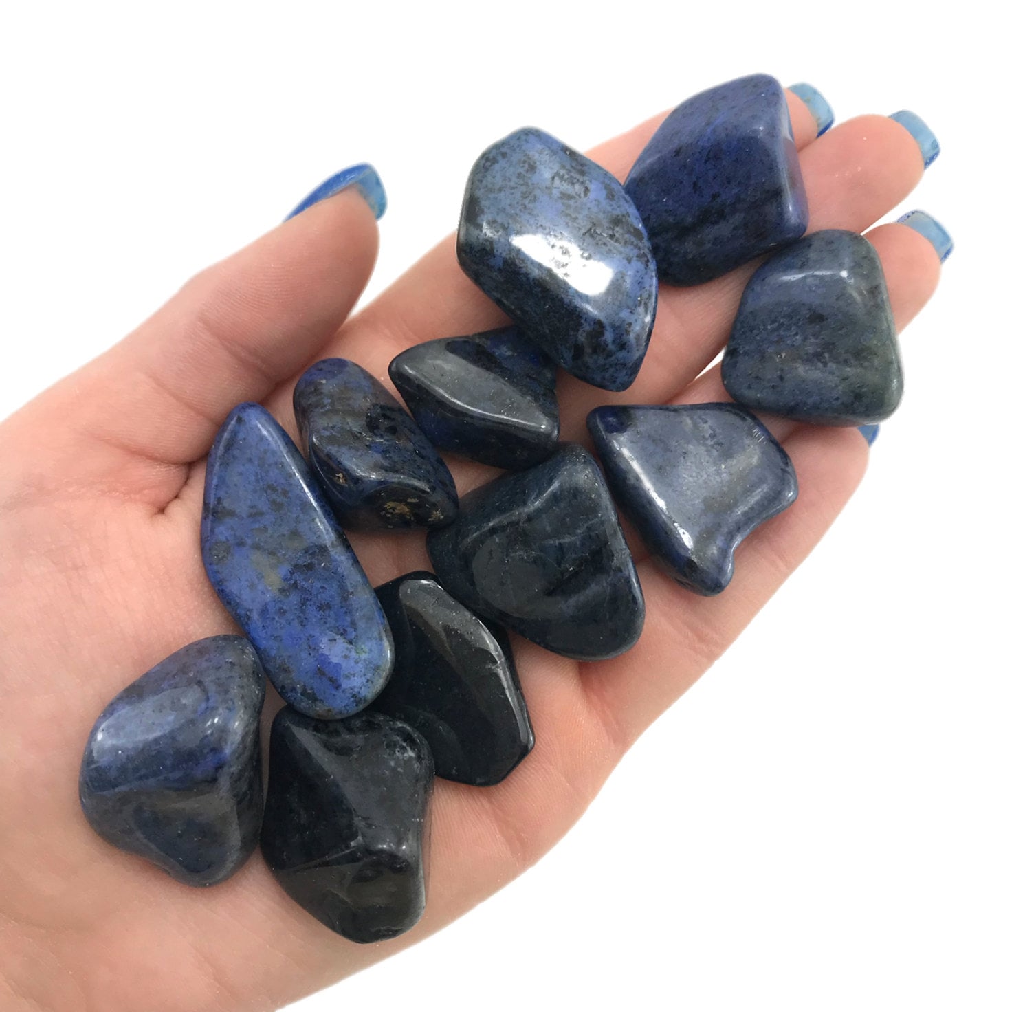 Dumortierite Tumble, Tumbled Dumortierite, Healing Dumortierite, T-89