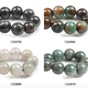 Green Emerald Beads 6.5"/7" Bracelet Genuine Natural Round Gemstone Beads Green Emerald Beads 6.5"/7" Bracelet Genuine Natural Round Gemstone Beads