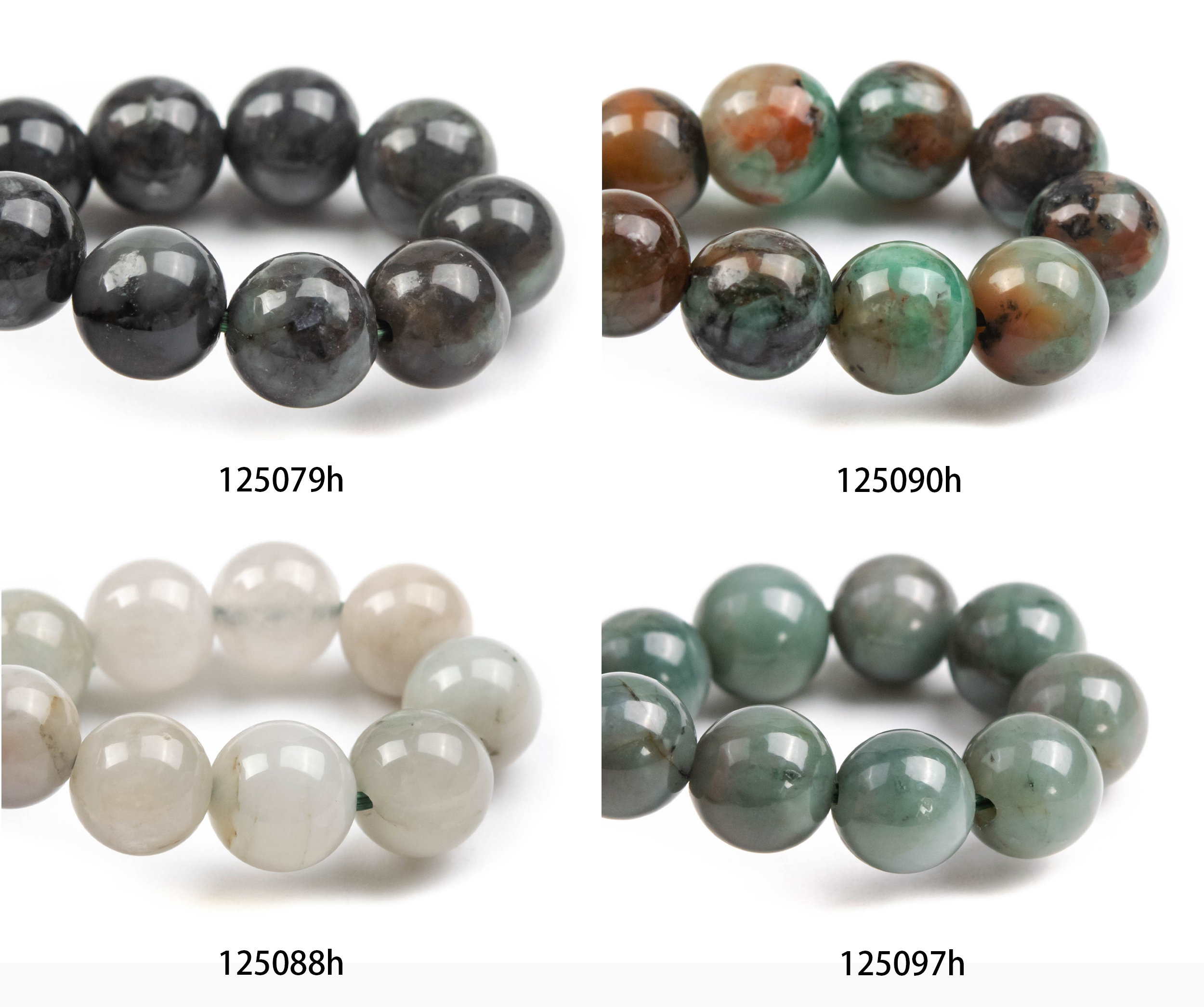 Green Emerald Beads 6.5"/7" Bracelet Genuine Natural Round Gemstone Beads
