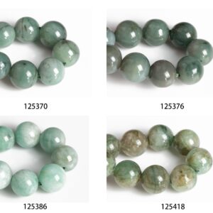 Green Emerald Beads 6.5"/7" Bracelet Genuine Natural Round Gemstone Beads Green Emerald Beads 6.5"/7" Bracelet Genuine Natural Round Gemstone Beads