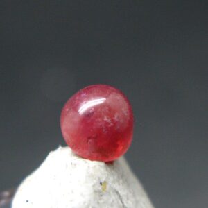 Rare Gem Bixbite Red Beryl Emerald Cabochon From Utah Usa - 0.55 Carats - 4.9x4.7 Mm