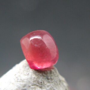 Rare Gem Bixbite Red Beryl Emerald Cabochon From Utah Usa - 0.52 Carats - 4.7x3.9 Mm