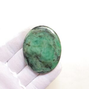 Rarest Of Rare 61mmemerald Cabochon, Natural Green Emerald Gemstone, High Quality Colour Emerald Crystal, Zambian Emerald Stone,heart Chakra