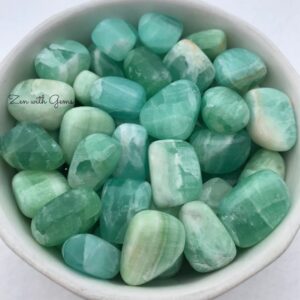 Emerald Calcite from Pakistan, Tumbled Emerald Calcite, Premium Quality, Green Calcite, Pistachio Calcite, Crystal Grid, Chakra, Holistic!