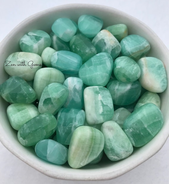 Emerald Calcite From Pakistan, Tumbled Emerald Calcite, Premium Quality, Green Calcite, Pistachio Calcite, Crystal Grid, Chakra, Holistic!