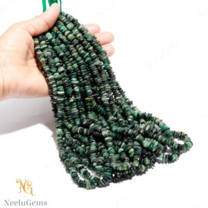 Aaa+ Green Emerald Smooth Flat Nugget Beads,natural Emerald Tiny Nugget Beads,16" Sumbrine Nuggets Gemstone Beads For Handmade Jewelry