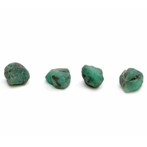 Natural Emerald Organic Rough Loose Gemstone | 11x13 mm | Rough Loose Gemstone | Set of 10 Pieces