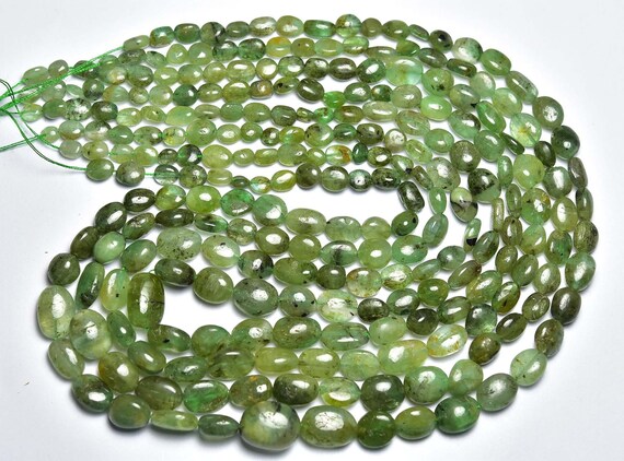 Emerald Nuggets Beads - - 15 Inches - Natural Smooth Emerald Nuggets - Zambia Natural Emerald - Size Is 5-9 Mm #1814