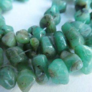Raw Emerald Crystals 5-8mm Beads- 3in ,6in Strand Gemstone Chips-craft Natural Beads-jewelry Making