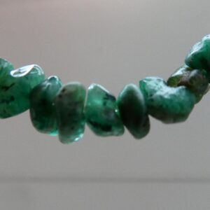 Raw Emeralds Crystals 3-4mm Beads- 1in Strand Gemstone -natural Craft Beads-jewelry Making