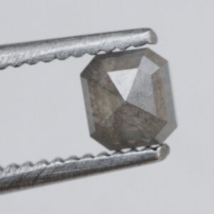 3.8x3.5mm Grey Diamond Emerald Cut Loose Stone Natural Conflict Free Diamond For Ring