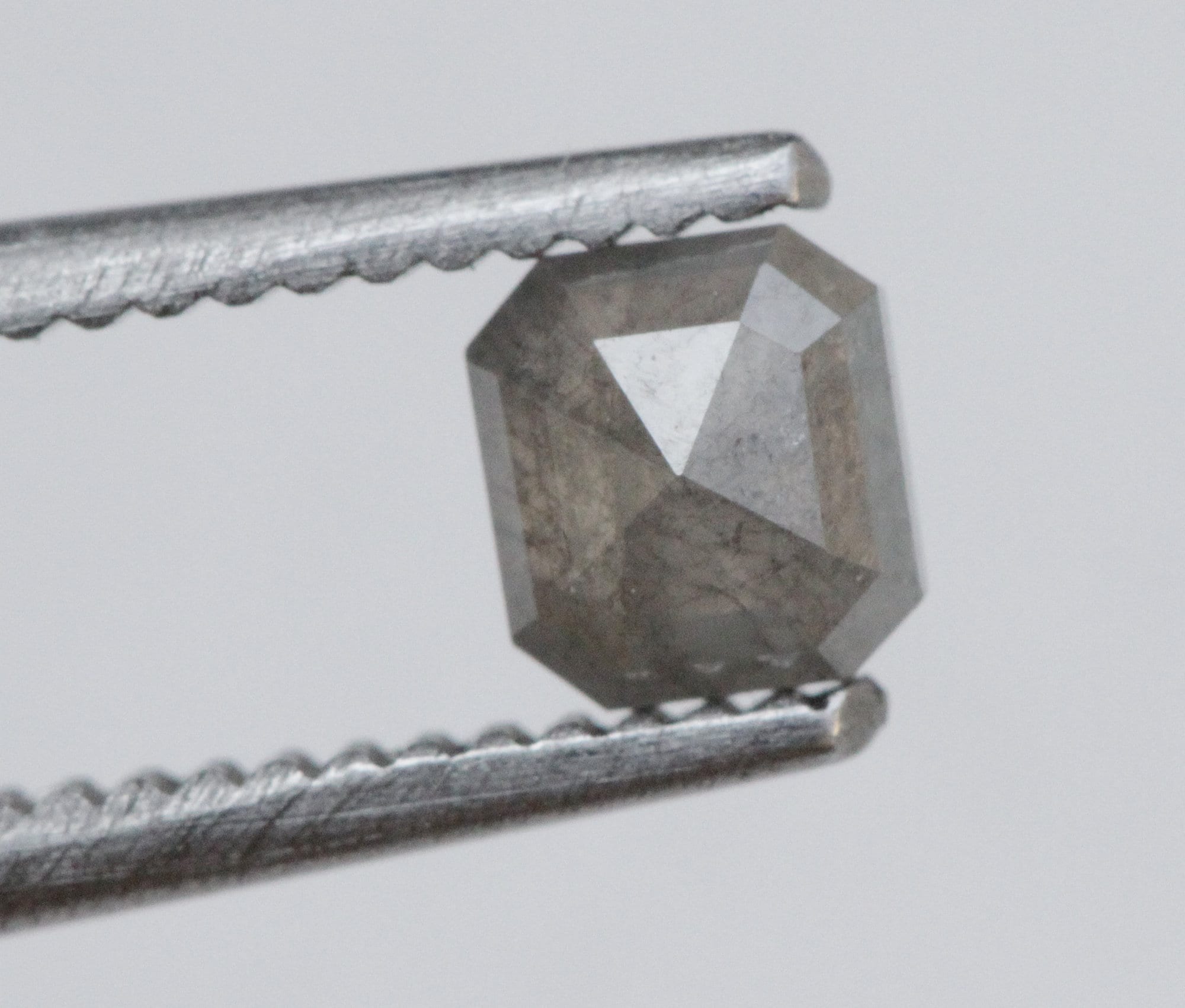 3.8x3.5mm Grey Diamond Emerald Cut Loose Stone Natural Conflict Free Diamond For Ring