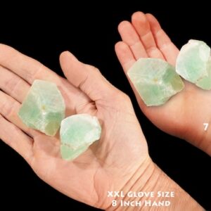 EMERALD GREEN CALCITE 2" 2 Pieces Grade A Rocks and Minerals Heart Chakra Raw Crystals and Stones Natural Mineral Specimen xx