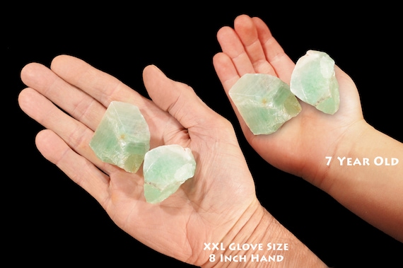 Emerald Green Calcite 2" 2 Pieces Grade A Rocks And Minerals Heart Chakra Raw Crystals And Stones Natural Mineral Specimen Xx