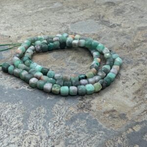 Emerald Cube Beads, 4mm, 16 Inch Strand Emerald Cube Beads, 4mm, 16 Inch Strand