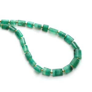 Emerald Smooth Cylinder Beads, 5.5x7 Mm To 9x10 Mm, Emerald Jewelry Making Beads, Plain Emerald Beads, 18 Inch Full Strand, Price Per Strand Emerald Smooth Cylinder Beads, 5.5x7 Mm To 9x10 Mm, Emerald Jewelry Making Beads, Plain Emerald Beads, 18 Inch Full Strand, Price Per Strand