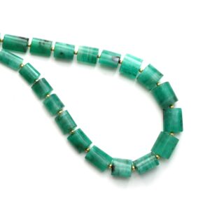 Emerald Smooth Cylinder Beads, 7x8 Mm To 11x12 Mm, Emerald Jewelry Making Beads, Plain Emerald Beads, 18 Inch Full Strand, Price Per Strand Emerald Smooth Cylinder Beads, 7x8 Mm To 11x12 Mm, Emerald Jewelry Making Beads, Plain Emerald Beads, 18 Inch Full Strand, Price Per Strand