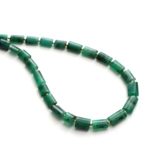 Emerald Smooth Cylinder Beads, 6.5x6.5 Mm To 7x12.5 Mm, Emerald Jewelry Making Beads, Plain Emerald Beads, 18 Inch Strand, Price Per Strand Emerald Smooth Cylinder Beads, 6.5x6.5 Mm To 7x12.5 Mm, Emerald Jewelry Making Beads, Plain Emerald Beads, 18 Inch Strand, Price Per Strand