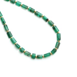 Emerald Smooth Cylinder Beads, 4.5x7 Mm To 5x7.5 Mm, Emerald Jewelry Making Beads, Plain Emerald Beads, 18 Inches Strand, Price Per Strand Emerald Smooth Cylinder Beads, 4.5x7 Mm To 5x7.5 Mm, Emerald Jewelry Making Beads, Plain Emerald Beads, 18 Inches Strand, Price Per Strand