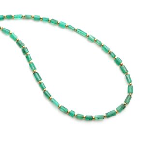 Emerald Smooth Cylinder Beads, 3.5x4.5 Mm To 4x7 Mm, Emerald Jewelry Making Beads, Plain Emerald Beads, 18 Inches Strand, Price Per Strand Emerald Smooth Cylinder Beads, 3.5x4.5 Mm To 4x7 Mm, Emerald Jewelry Making Beads, Plain Emerald Beads, 18 Inches Strand, Price Per Strand