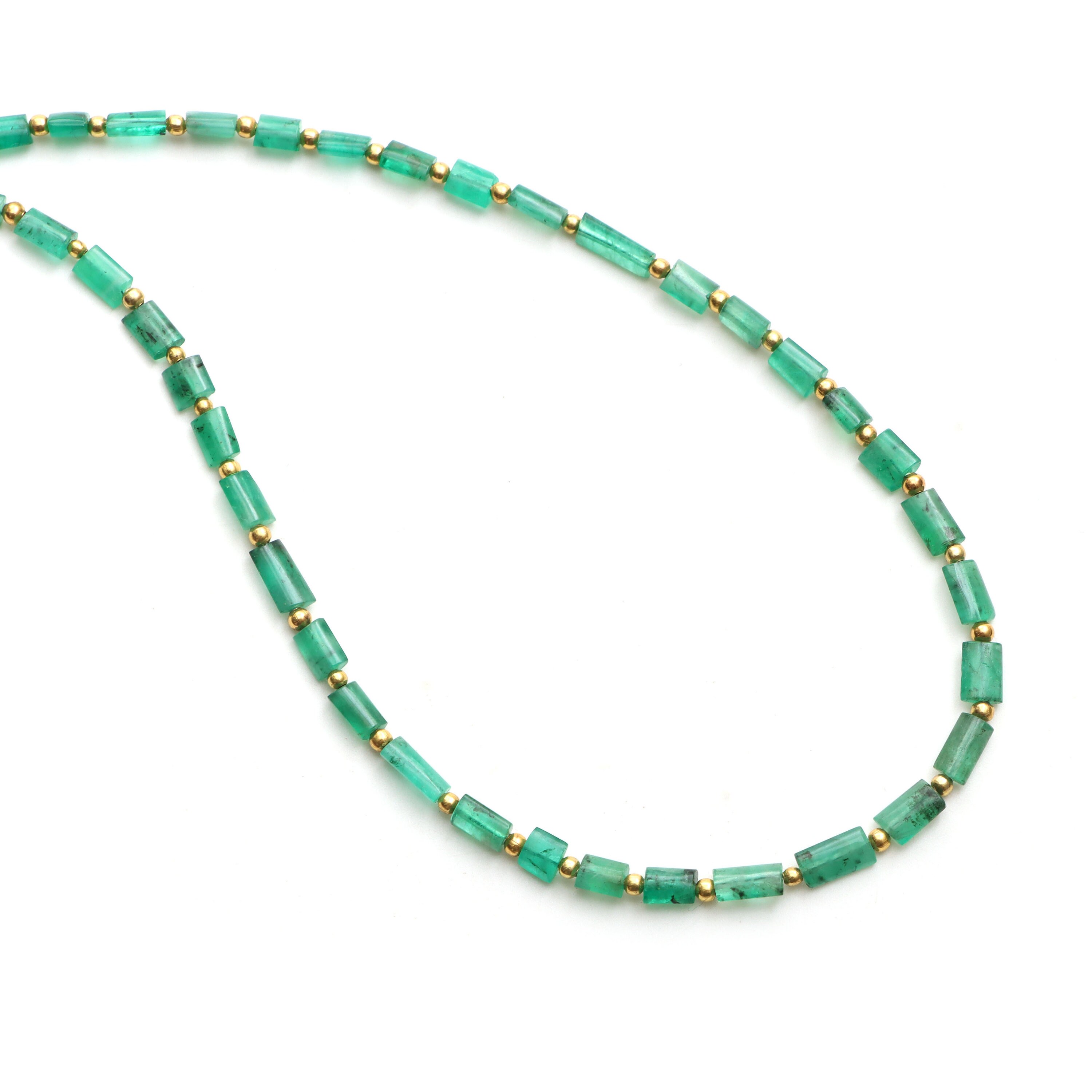 Emerald Smooth Cylinder Beads, 3.5x4.5 Mm To 4x7 Mm, Emerald Jewelry Making Beads, Plain Emerald Beads, 18 Inches Strand, Price Per Strand Emerald Smooth Cylinder Beads, 3.5x4.5 Mm To 4x7 Mm, Emerald Jewelry Making Beads, Plain Emerald Beads, 18 Inches Strand, Price Per Strand