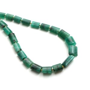 Emerald Smooth Cylinder Beads, 7.5x11 Mm To 10x15.5 Mm, Emerald Jewelry Making Beads, Plain Emerald Beads, 18 Inch Strand, Price Per Strand Emerald Smooth Cylinder Beads, 7.5x11 Mm To 10x15.5 Mm, Emerald Jewelry Making Beads, Plain Emerald Beads, 18 Inch Strand, Price Per Strand