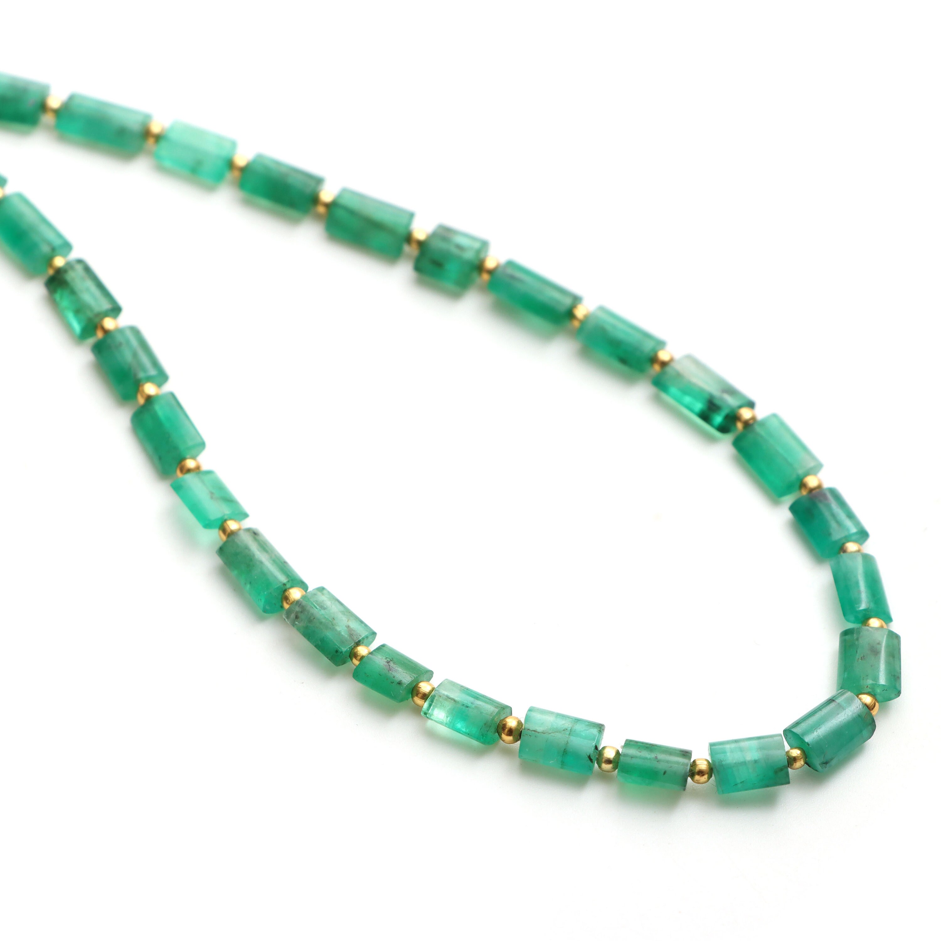 Emerald Smooth Cylinder Beads, 4x7 Mm To 5x7 Mm, Emerald Jewelry Making Beads, Plain Emerald Beads, 18 Inches Full Strand, Price Per Strand Emerald Smooth Cylinder Beads, 4x7 Mm To 5x7 Mm, Emerald Jewelry Making Beads, Plain Emerald Beads, 18 Inches Full Strand, Price Per Strand
