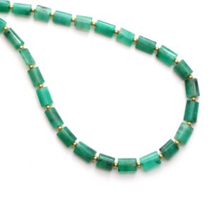 Emerald Smooth Cylinder Beads, 4x5 Mm To 5x8 Mm, Emerald Jewelry Making Beads, Emerald Beads, 18 Inches Full Strand, Price Per Strand Emerald Smooth Cylinder Beads, 4x5 Mm To 5x8 Mm, Emerald Jewelry Making Beads, Emerald Beads, 18 Inches Full Strand, Price Per Strand