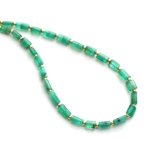 Emerald Smooth Cylinder Beads, 5x5.5 Mm To 4.5x7.5 Mm, Emerald Jewelry Making Beads, Emerald Beads, 18 Inches Full Strand, Price Per Strand Emerald Smooth Cylinder Beads, 5x5.5 Mm To 4.5x7.5 Mm, Emerald Jewelry Making Beads, Emerald Beads, 18 Inches Full Strand, Price Per Strand