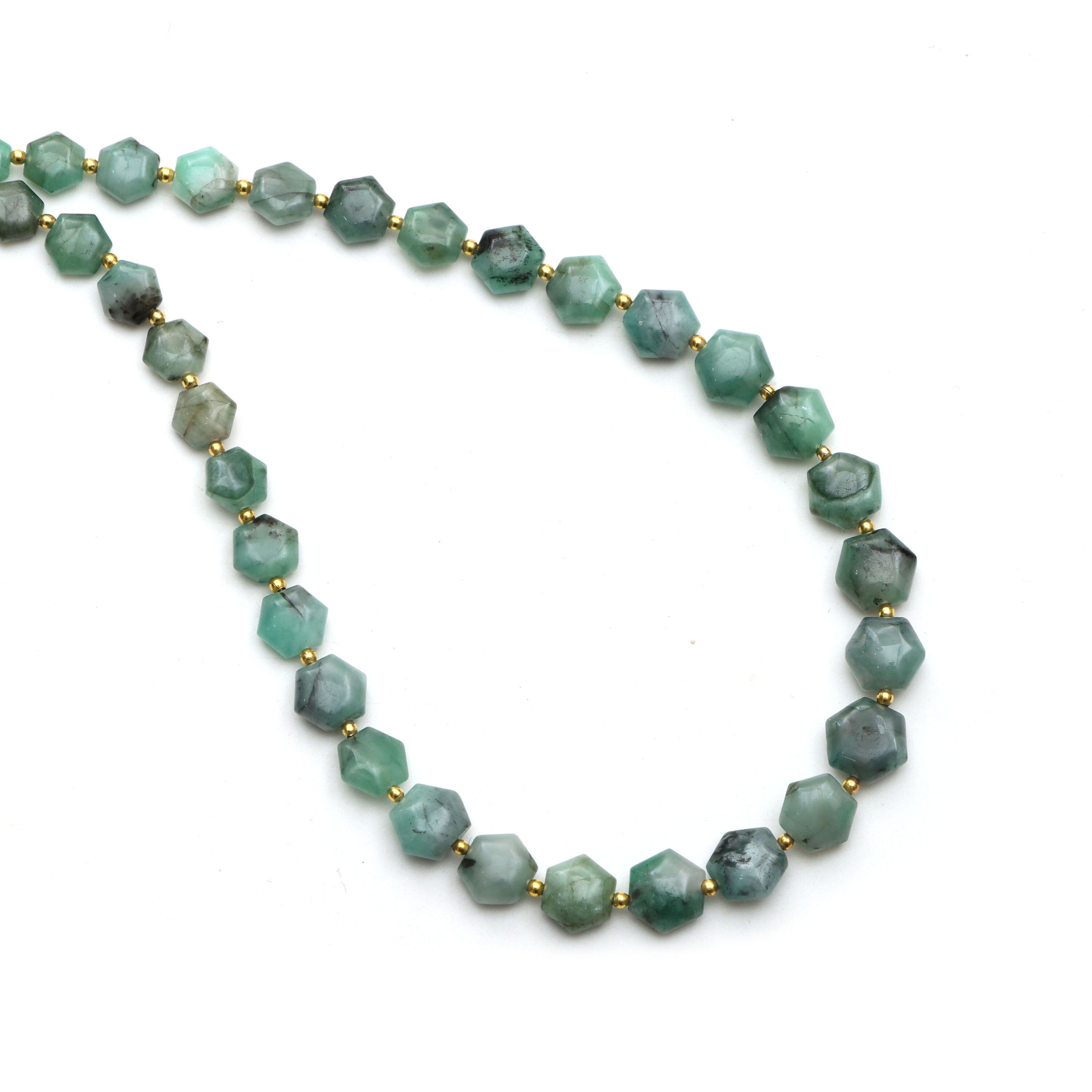 Emerald Smooth Hexagon Beads, 6.5x7.5 Mm To 9x11 Mm, Emerald Beads, Emerald Jewelry Making Beads, 20 Inches Full Strand, Price Per Strand Emerald Smooth Hexagon Beads, 6.5x7.5 Mm To 9x11 Mm, Emerald Beads, Emerald Jewelry Making Beads, 20 Inches Full Strand, Price Per Strand