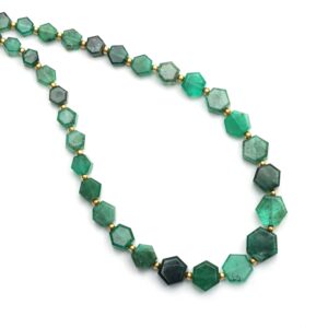 Emerald Smooth Hexagon Beads, 3x3.5 Mm To 9x10.5 Mm, Emerald Beads, Emerald Jewelry Making Beads, Hexagon Beads, 16 Inches, Price Per Strand Emerald Smooth Hexagon Beads, 3x3.5 Mm To 9x10.5 Mm, Emerald Beads, Emerald Jewelry Making Beads, Hexagon Beads, 16 Inches, Price Per Strand