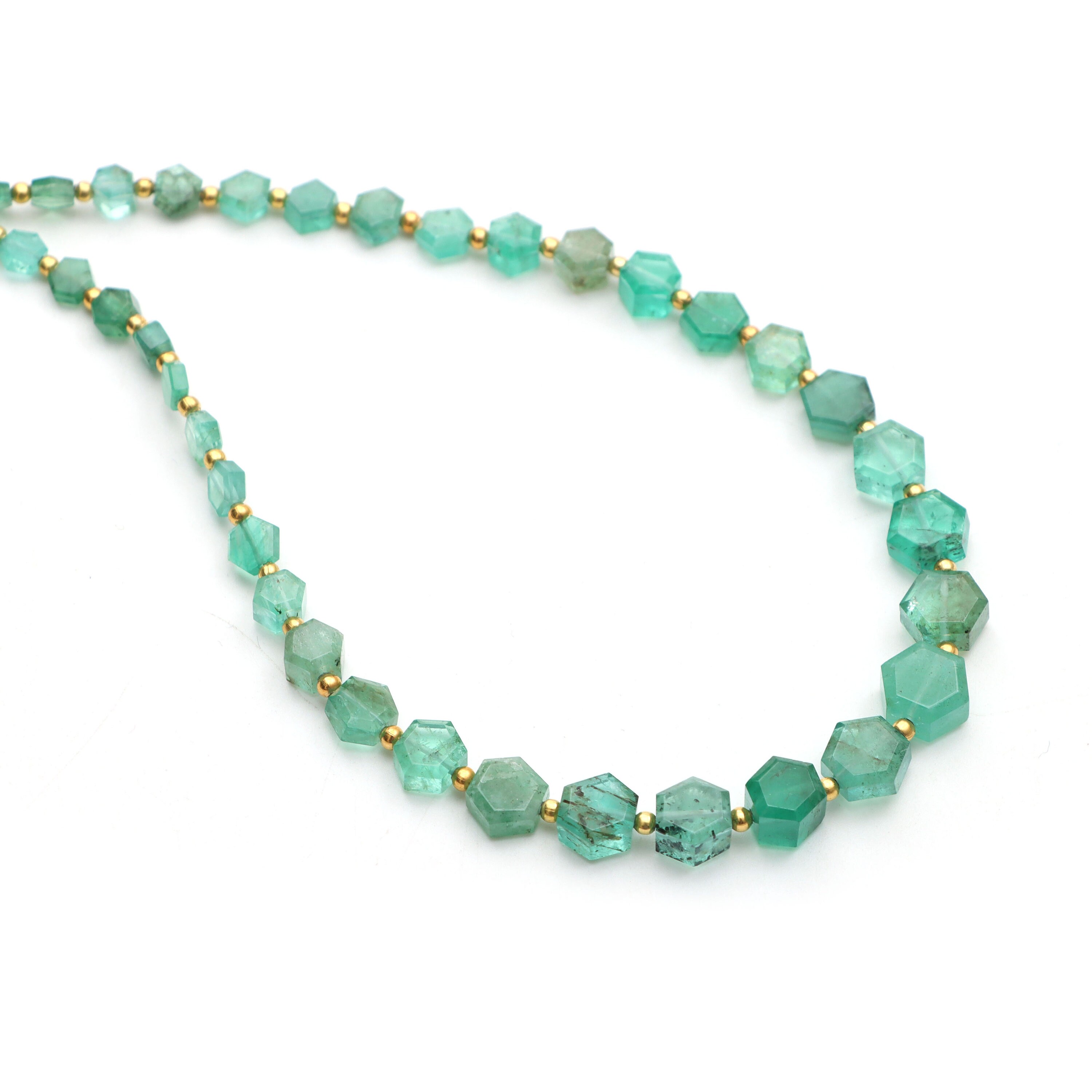 Emerald Smooth Hexagon Beads, 3x3.5 Mm To 8x9 Mm, Emerald Beads, Emerald Jewelry Making Beads, Hexagon Beads, 16 Inches, Price Per Strand Emerald Smooth Hexagon Beads, 3x3.5 Mm To 8x9 Mm, Emerald Beads, Emerald Jewelry Making Beads, Hexagon Beads, 16 Inches, Price Per Strand
