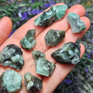 Raw Emerald Crystal Specimen: Natural Brazilian Green Emerald