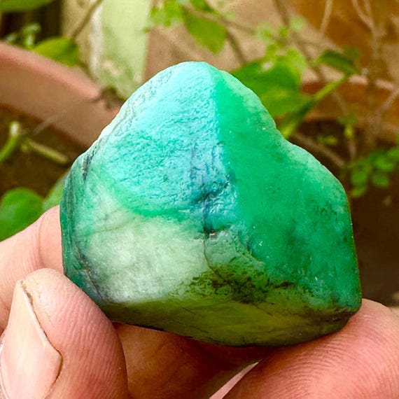 Natural Emerald Amazing Chunk | Emerald Rough Gemtones, Emerald Raw (96 Ct) Natural Emerald Amazing Chunk | Emerald Rough Gemtones, Emerald Raw (96 Ct)