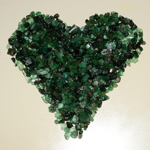 Natural Emerald Rough Lot | Transparent Green Crystal 8–10mm