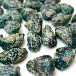 Rough Colombian Emerald Crystal: Natural Raw Gemstone XS (8-12mm) Rough Colombian Emerald Crystal: Natural Raw Gemstone XS (8-12mm)