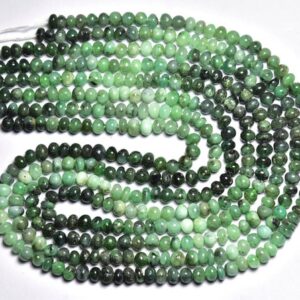 14 inches,Natural Emerald Smooth Rondelle,Shaded Natural Color Emerald,Size is 4.50-5mm #215