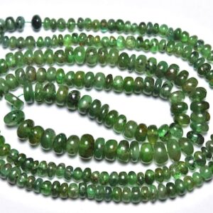 Emerald Rondelle Beads - 18 inches,Natural Beautiful Emerald Smooth Rondelle,Deep Green Natural Emerald,Size is 3-5mm #92